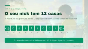 Nick Estiloso para Free Fire (60 nicks que cabem em 12)