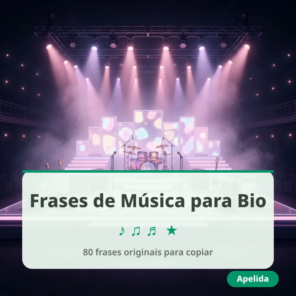 Frases de música para bio do Instagram para copiar