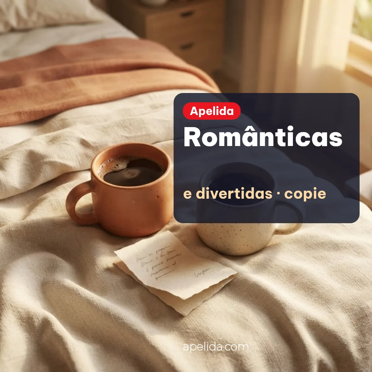 Frases românticas curtas e divertidas para copiar na bio