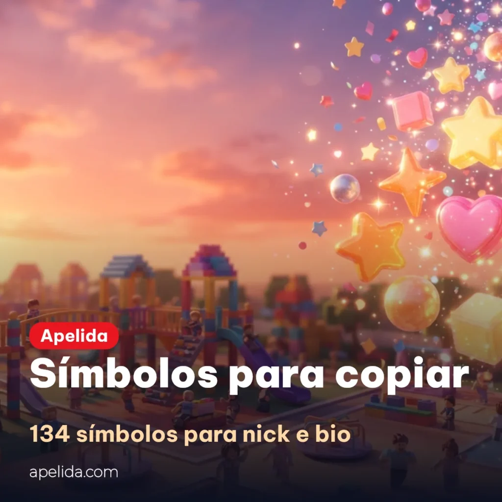 Símbolos para copiar e colar em nick e bio